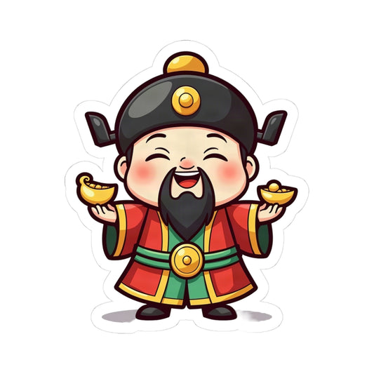 Caishen: Inviting Wealth and Treasure — Sticker