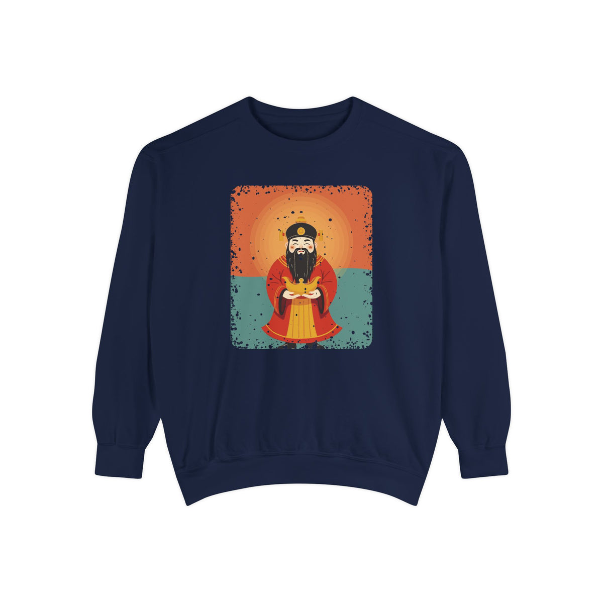 Caishen: The Civil God of Wealth — Garment-Dyed Sweatshirt