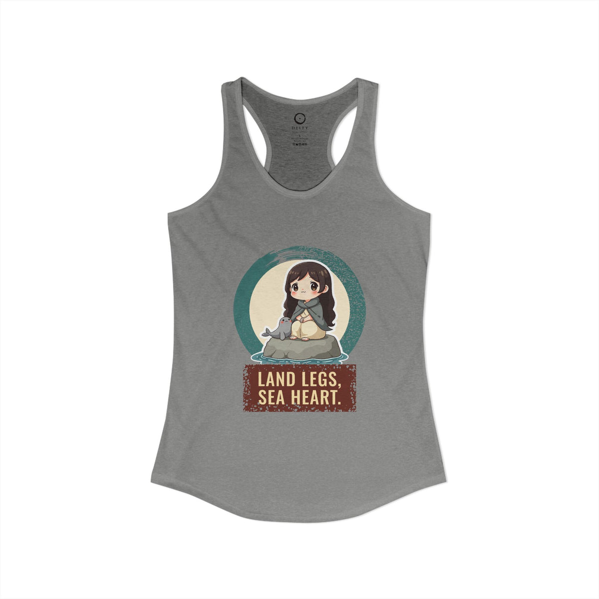 Selkie: Grey Selkie of Sule Skerry — Women's Racerback Tank
