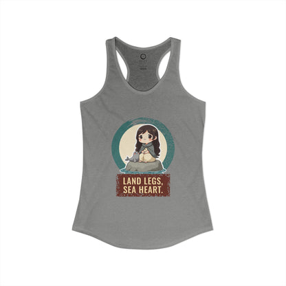 Selkie: Grey Selkie of Sule Skerry — Women's Racerback Tank