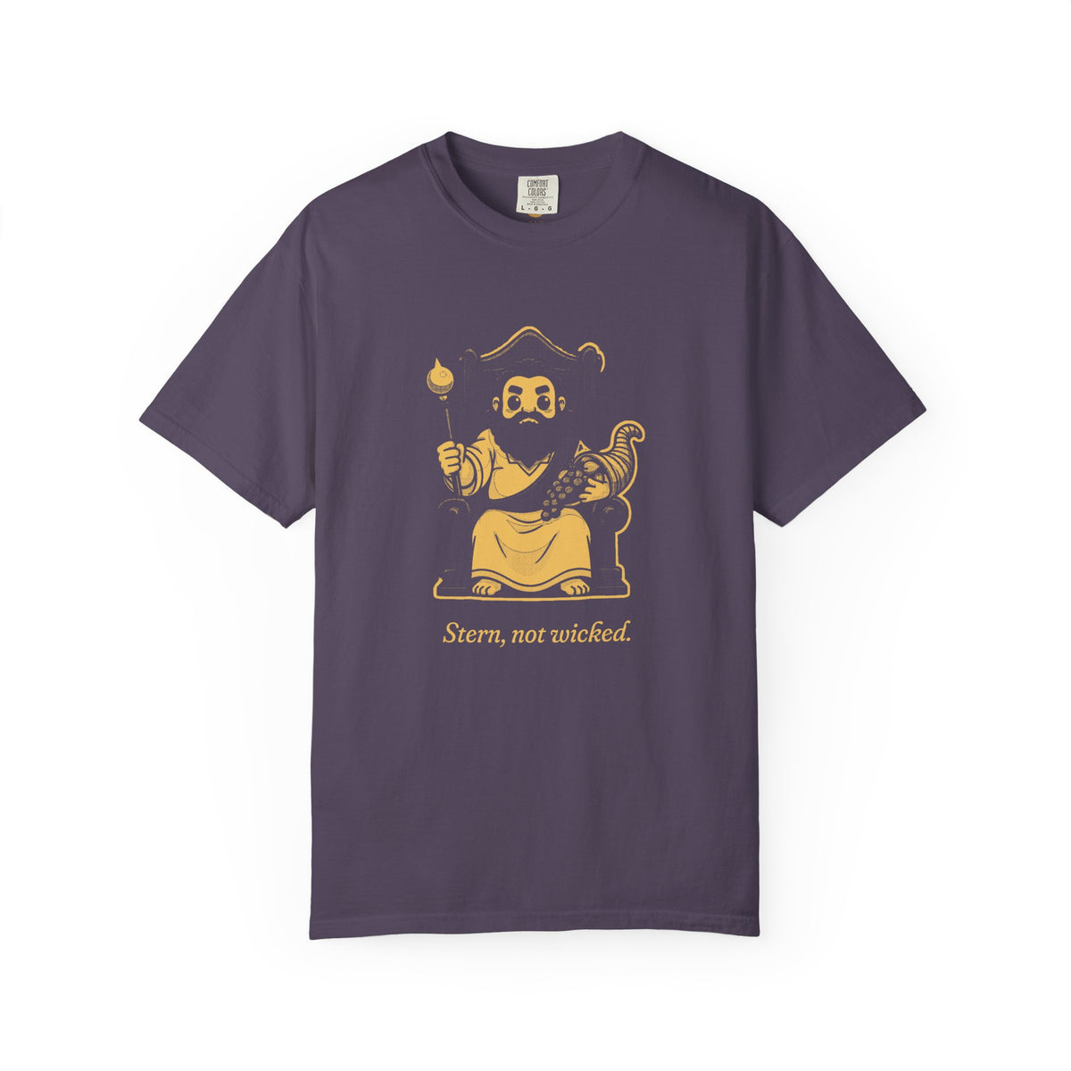 Hades · “Stern, not wicked.” — Garment-Dyed One-Ink Tee