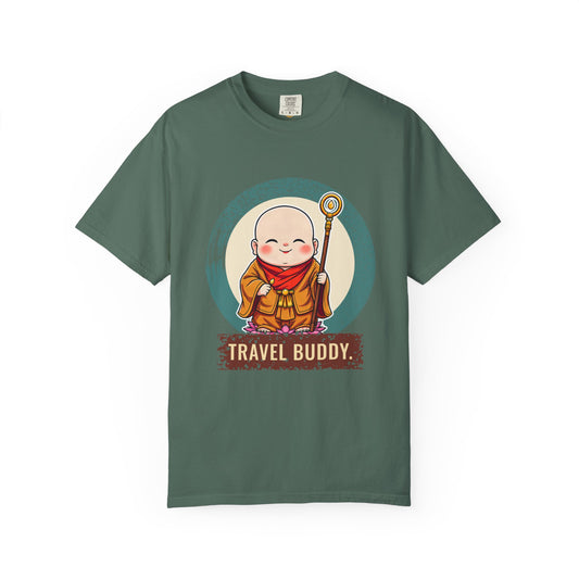 Jizō · “Travel buddy.” — Garment-Dyed T-Shirt