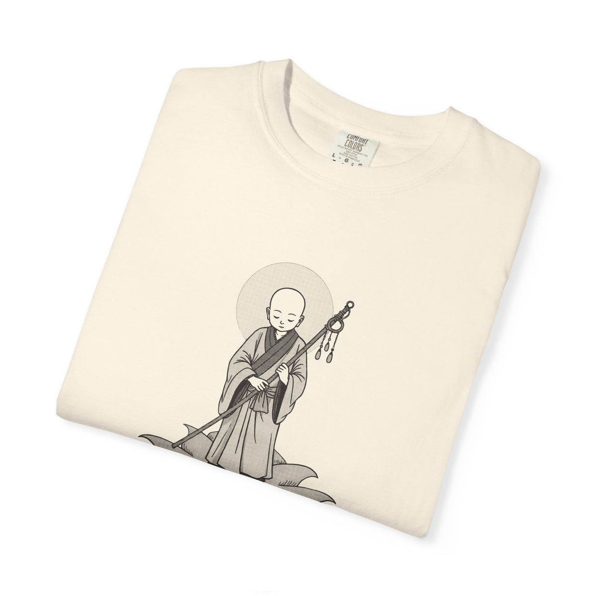 Jizō · “Travel buddy.” — Garment-Dyed One-Ink Tee