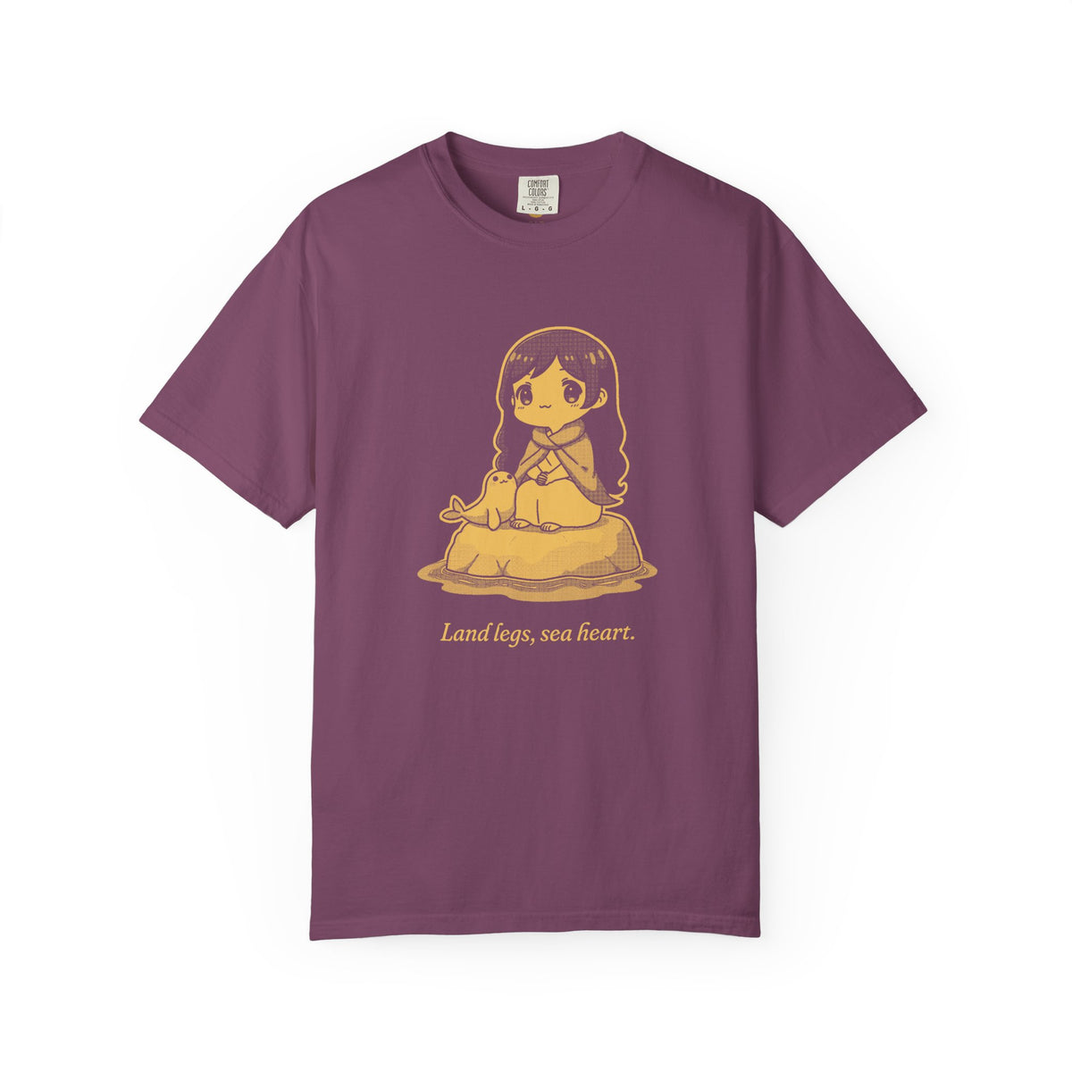 Selkie · “Land legs, sea heart.” — Garment-Dyed One-Ink Tee