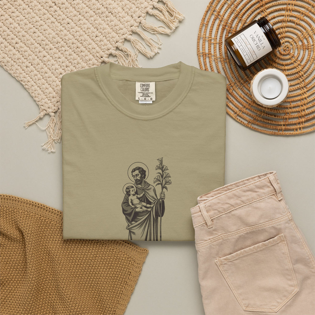 St Joseph · “Said nothing. Did everything.” — Garment-Dyed One-Ink Tee