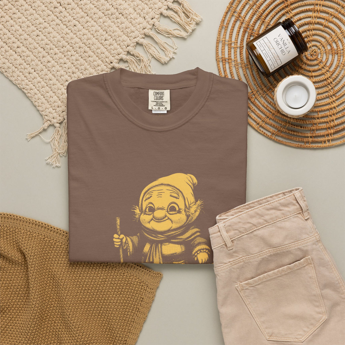 La Befana · “Sweep the old year out.” — Garment-Dyed One-Ink Tee