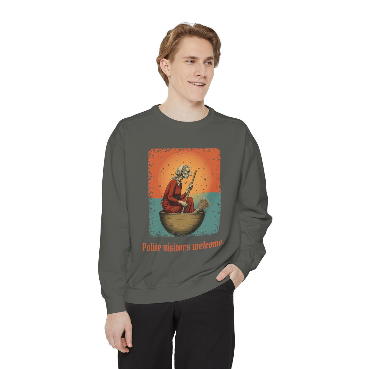 Baba Yaga: Bony Leg — Garment-Dyed Sweatshirt