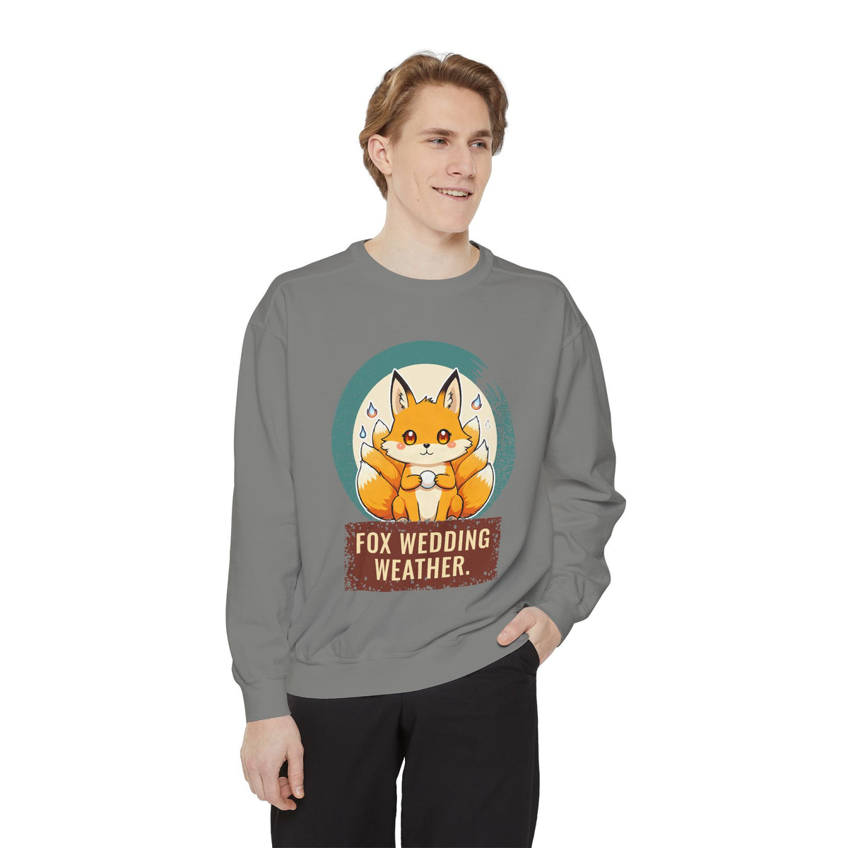 Kitsune · “Fox wedding weather.” — Garment-Dyed Sweatshirt
