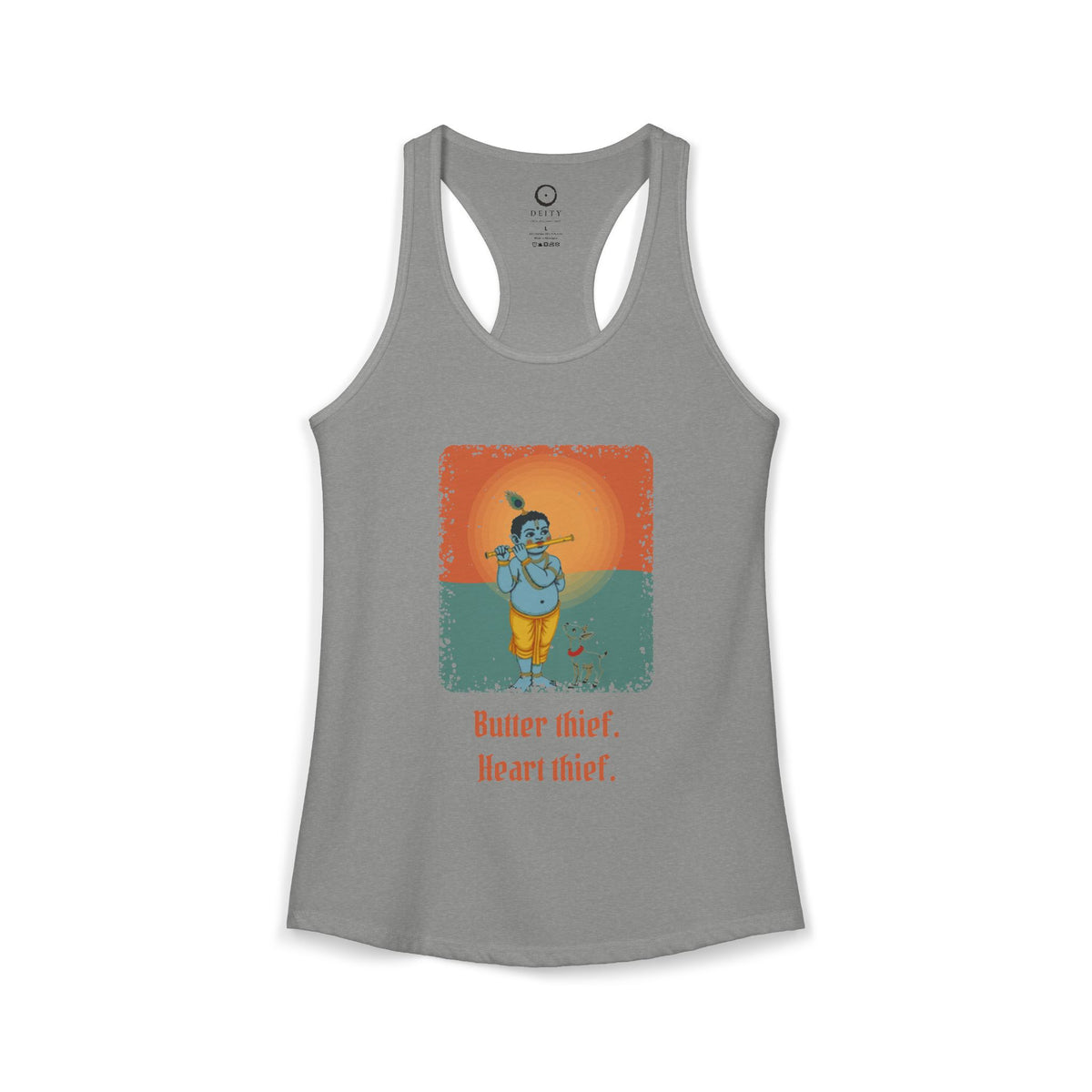 Krishna: Protector of Cows — Women's Racerback Tank
