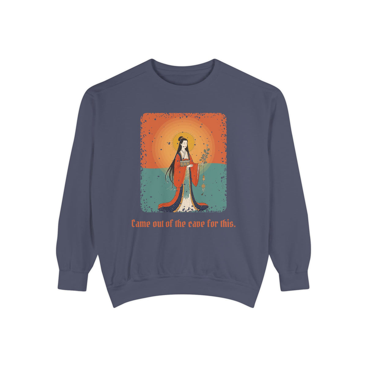 Amaterasu: She Who Shines in Heaven — Garment-Dyed Sweatshirt