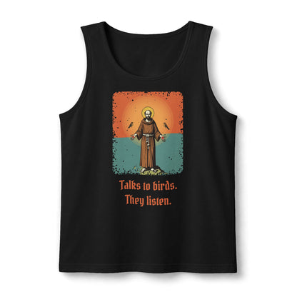 St Francis of Assisi: Patron Saint of Ecology — Unisex Muscle Tank