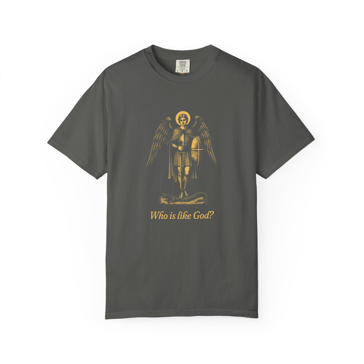 St Michael the Archangel: Chief Commander of Heaven — Garment-Dyed One-Ink Tee