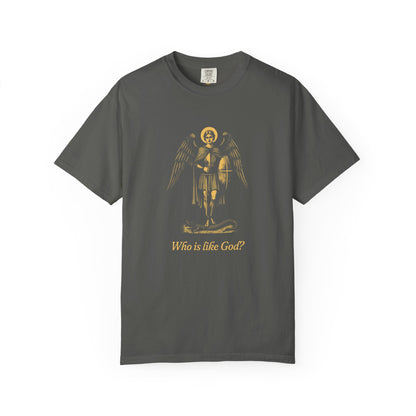 St Michael the Archangel: Chief Commander of Heaven — Garment-Dyed One-Ink Tee