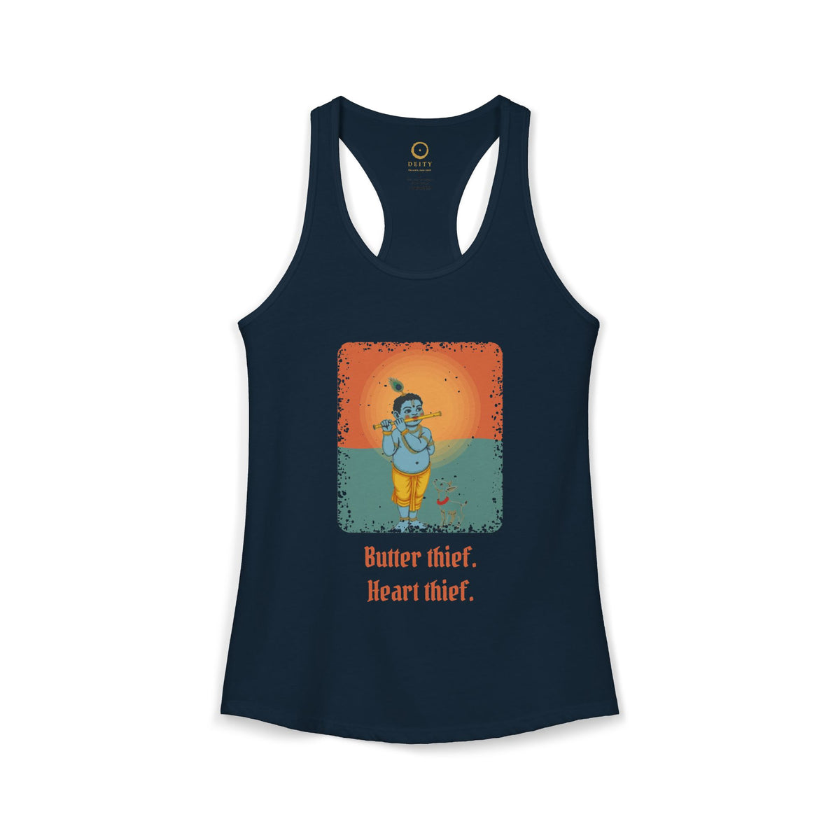 Krishna: Protector of Cows — Women's Racerback Tank