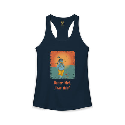 Krishna: Protector of Cows — Women's Racerback Tank