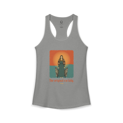 Freyja: Lender of the Falcon Cloak — Women's Racerback Tank