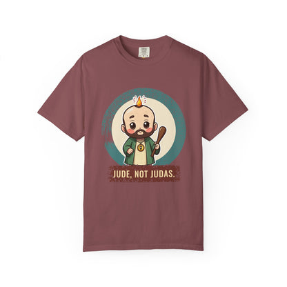 St Jude Thaddeus: Bearer of the Pentecost Flame — Garment-Dyed T-Shirt