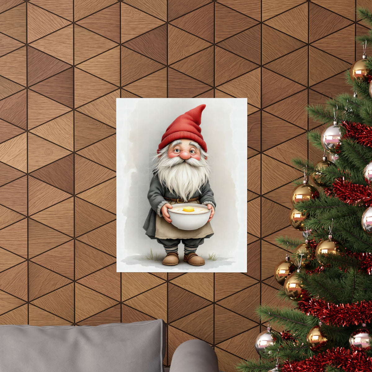 Tomte: The Little Farm Guardian — Art Print