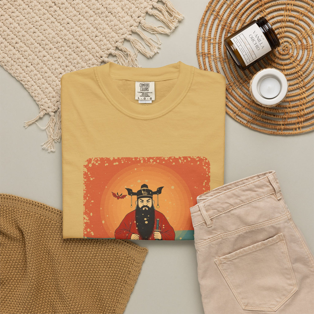 Zhong Kui: The Demon Queller — Garment-Dyed T-Shirt