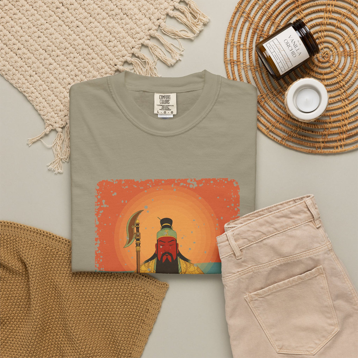 Guan Gong: Guardian of the Temple — Garment-Dyed T-Shirt