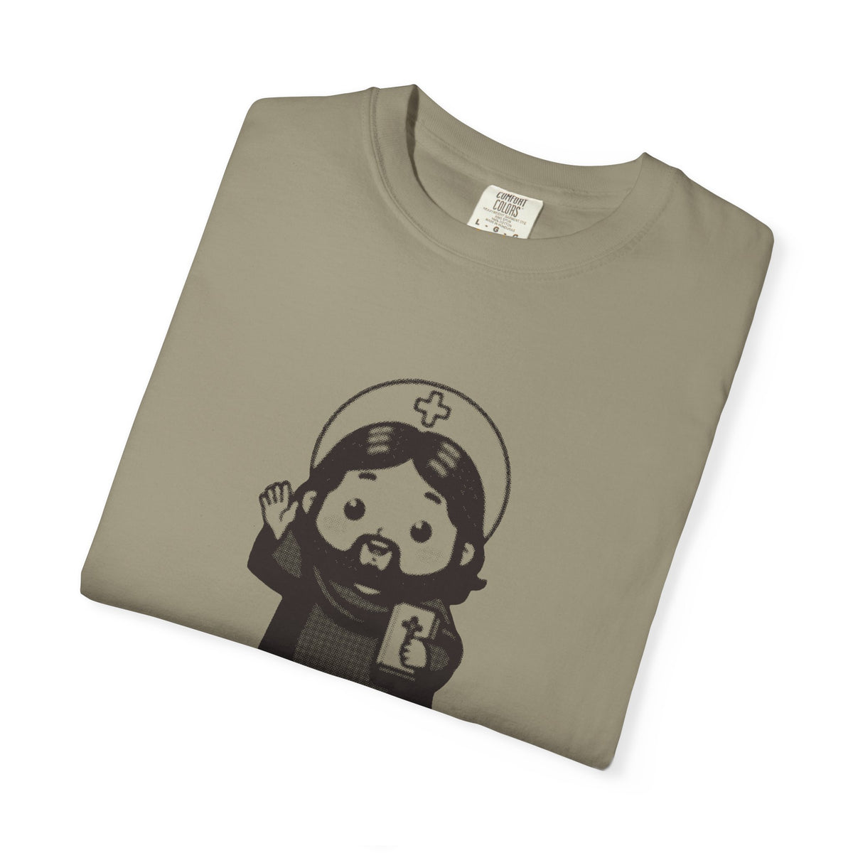 Jesus Christ · “How long must I put up with you?” — Garment-Dyed One-Ink Tee