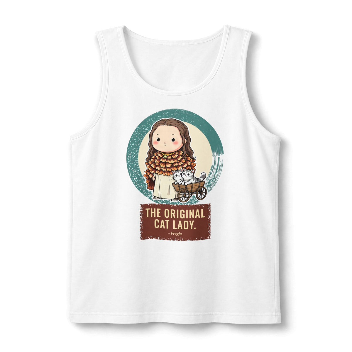 Freyja: Cats at the Reins — Unisex Muscle Tank