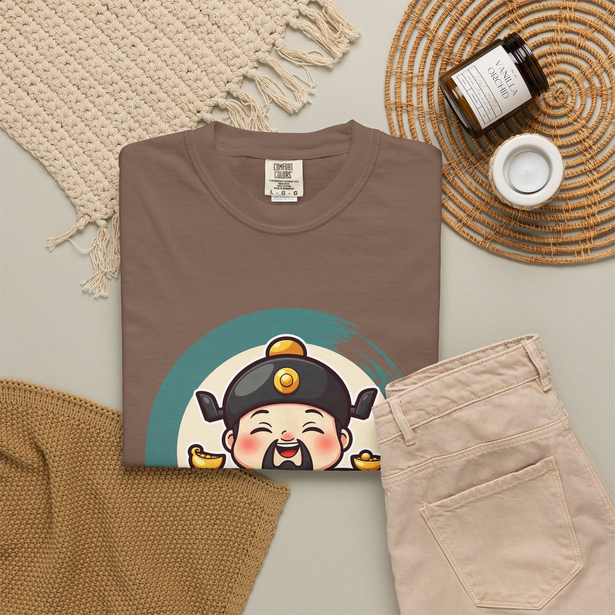 Caishen: Inviting Wealth and Treasure — Garment-Dyed T-Shirt
