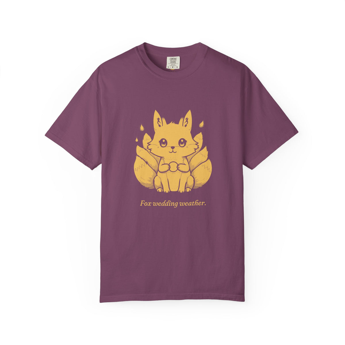 Kitsune · “Fox wedding weather.” — Garment-Dyed One-Ink Tee