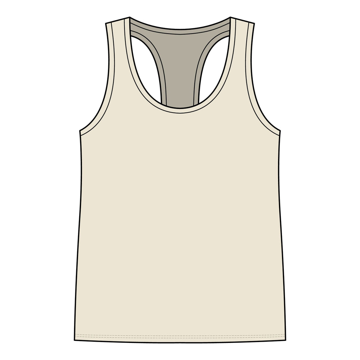 Krishna: Protector of Cows — Women's Racerback Tank