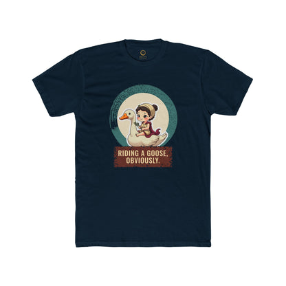 Aphrodite · “Riding a goose, obviously.” — Unisex T-Shirt