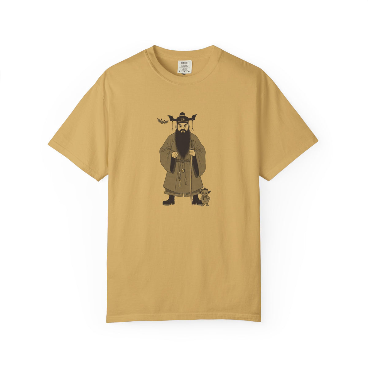 Zhong Kui: The Demon Queller — Garment-Dyed One-Ink Tee
