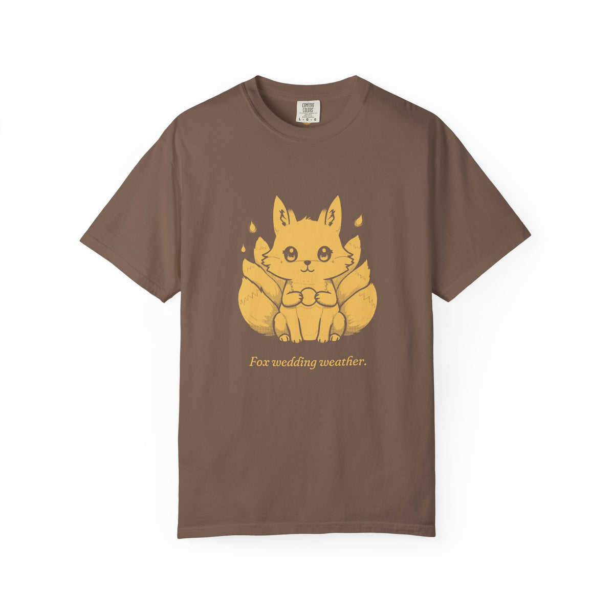 Kitsune · “Fox wedding weather.” — Garment-Dyed One-Ink Tee