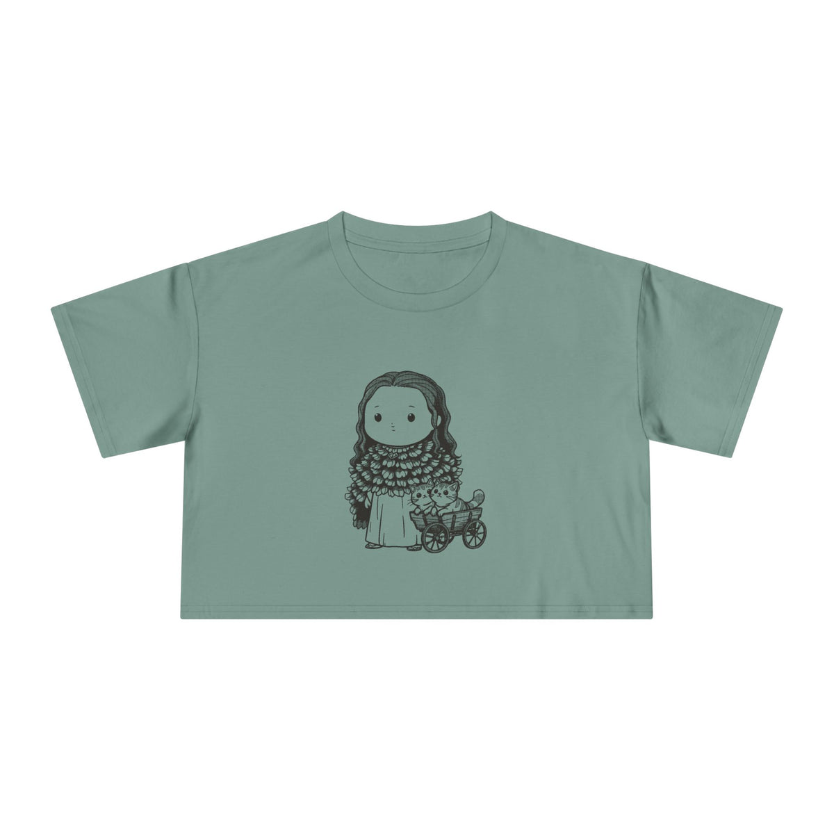 Freyja: Cats at the Reins — Women's Crop Tee