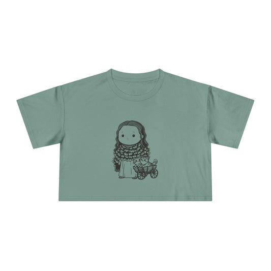 Freyja: Cats at the Reins — Women's Crop Tee