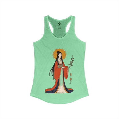 Amaterasu: She Who Shines in Heaven — Women's Racerback Tank