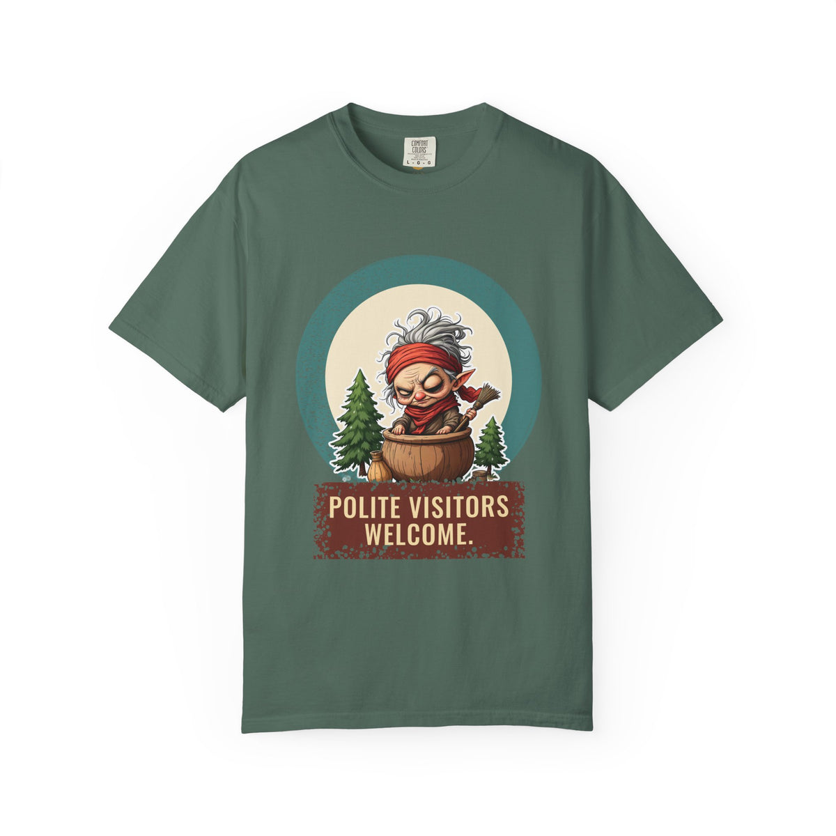 Baba Yaga: Grandmother Witch — Garment-Dyed T-Shirt