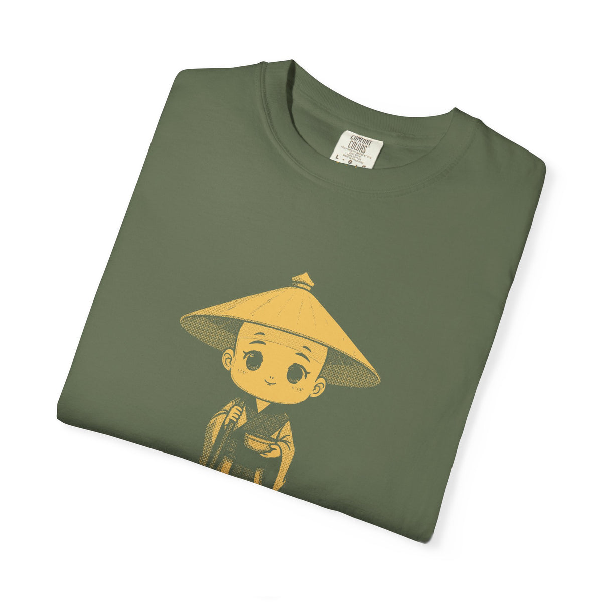 Kōbō Daishi · “Never walking alone.” — Garment-Dyed One-Ink Tee