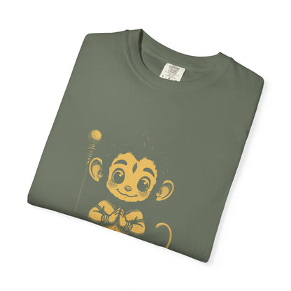 Hanuman · “Brought the whole mountain.” — Garment-Dyed One-Ink Tee