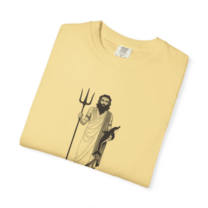 Poseidon: The Earth-Shaker — Garment-Dyed One-Ink Tee