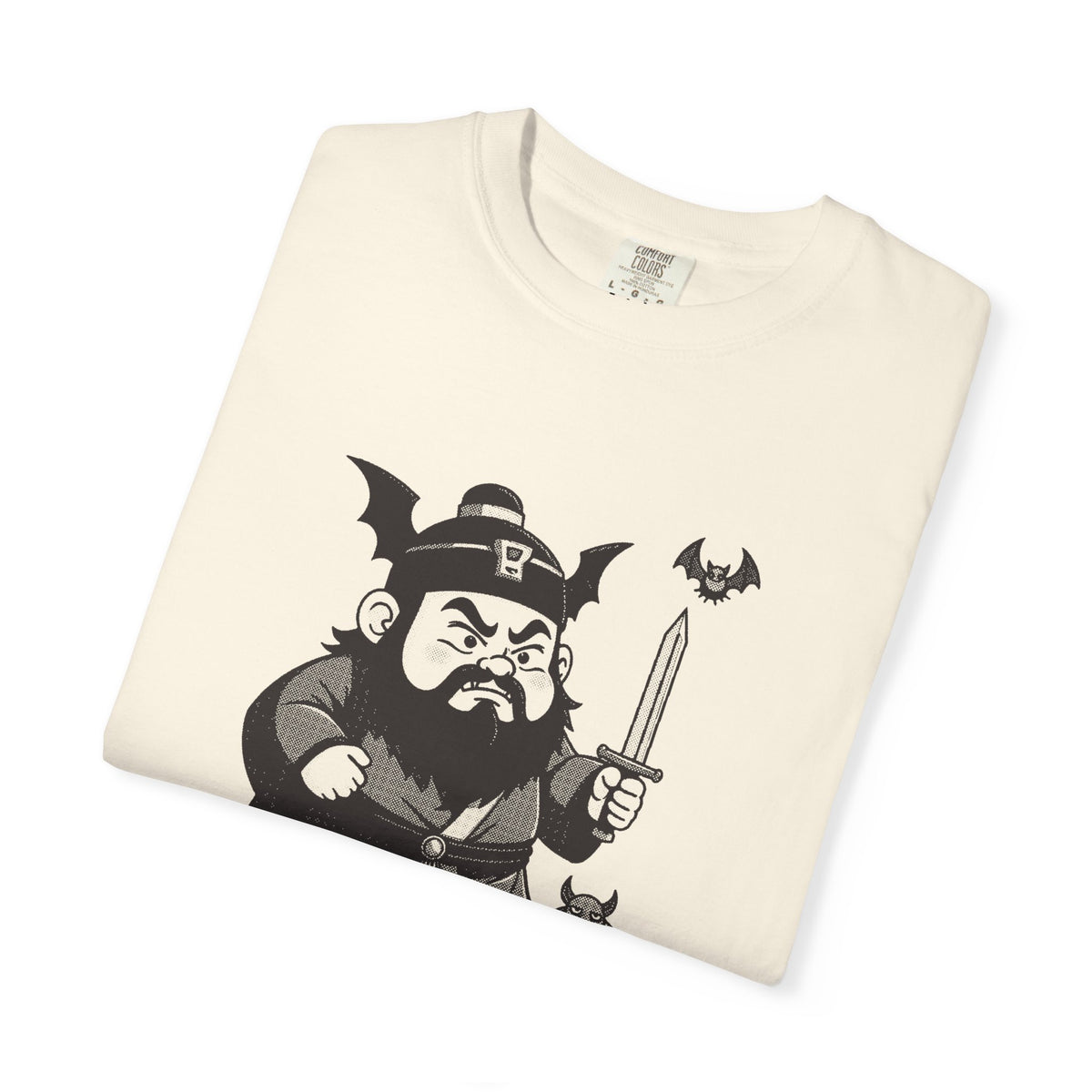 Zhong Kui: Bringer of the Five Blessings — Garment-Dyed One-Ink Tee