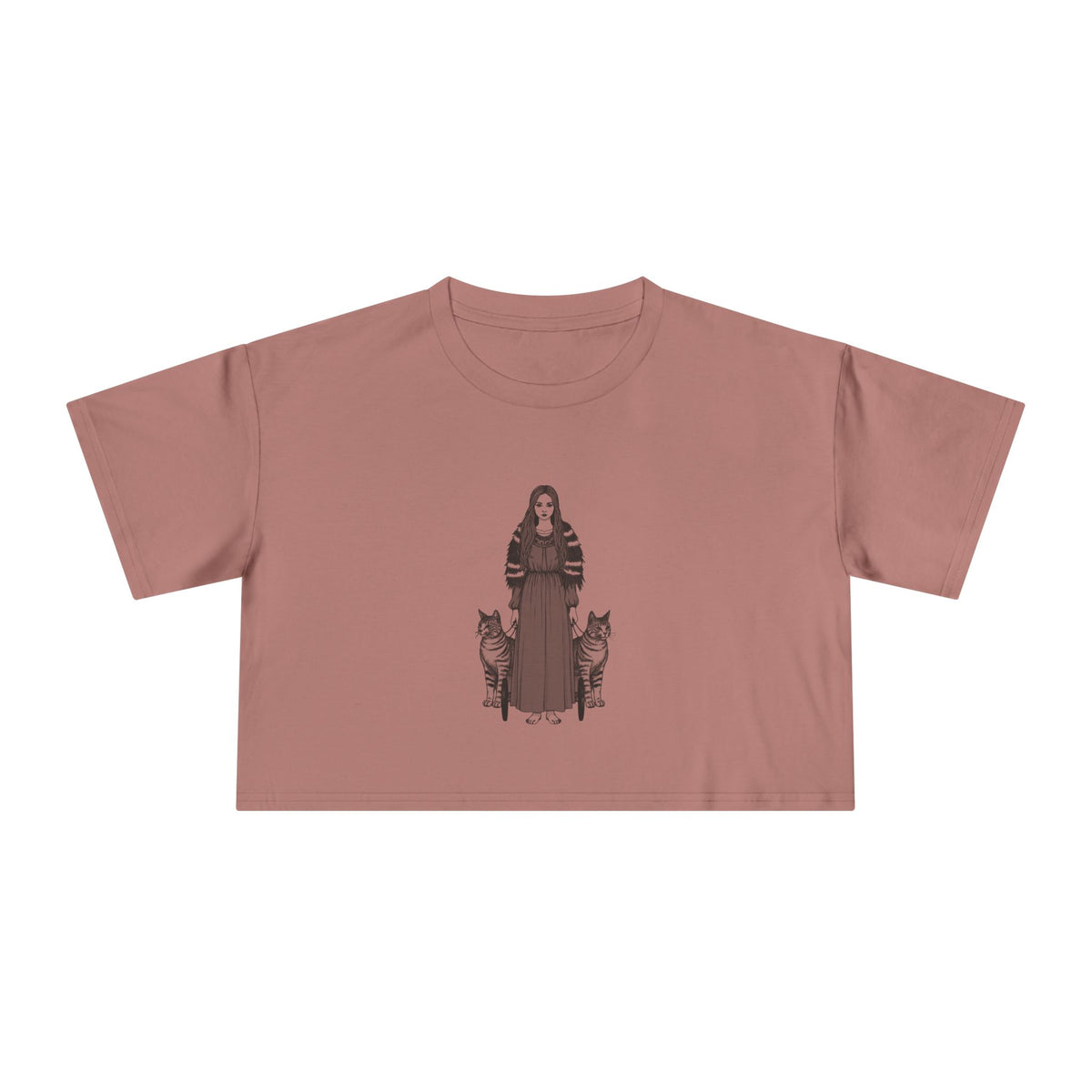 Freyja: Lender of the Falcon Cloak — Women's Crop Tee