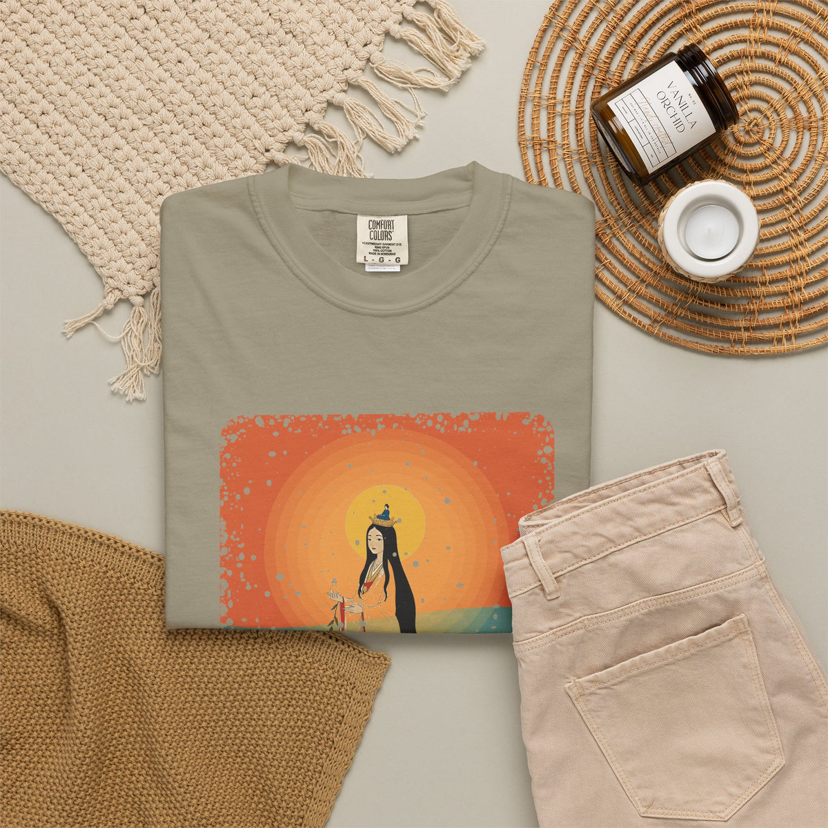 Guanyin · “World's best listener.” — Garment-Dyed T-Shirt