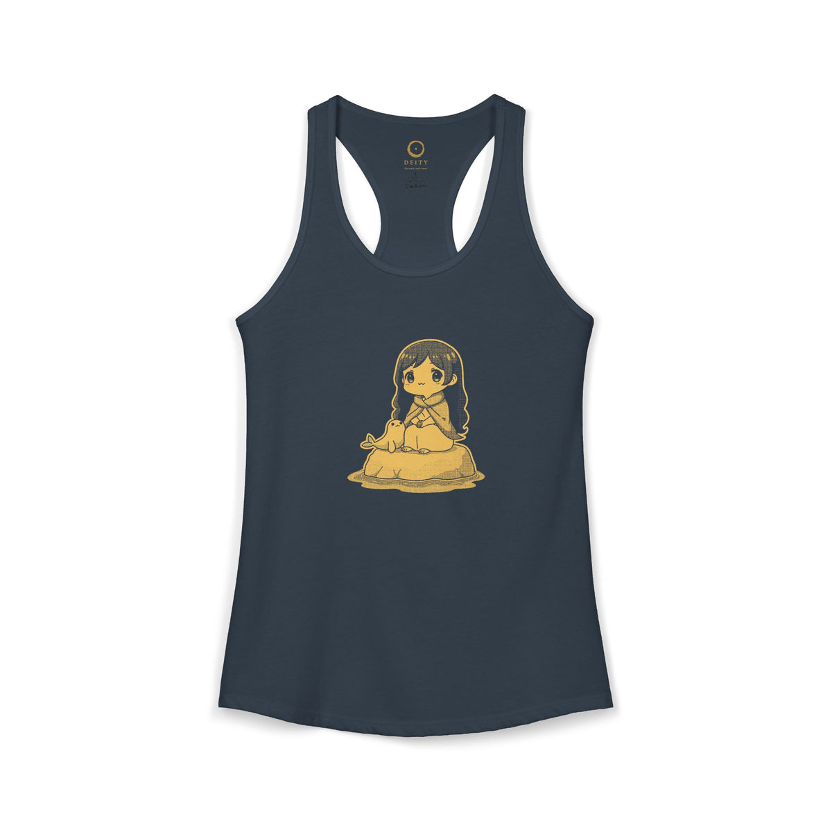 Selkie: Grey Selkie of Sule Skerry — Women's Racerback Tank