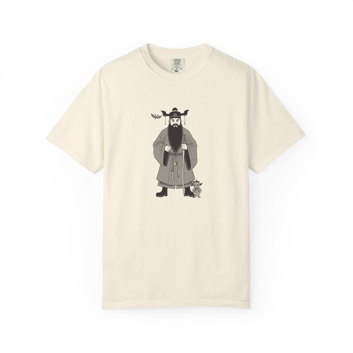 Zhong Kui: The Demon Queller — Garment-Dyed One-Ink Tee
