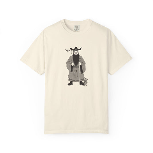 Zhong Kui: The Demon Queller — Garment-Dyed One-Ink Tee