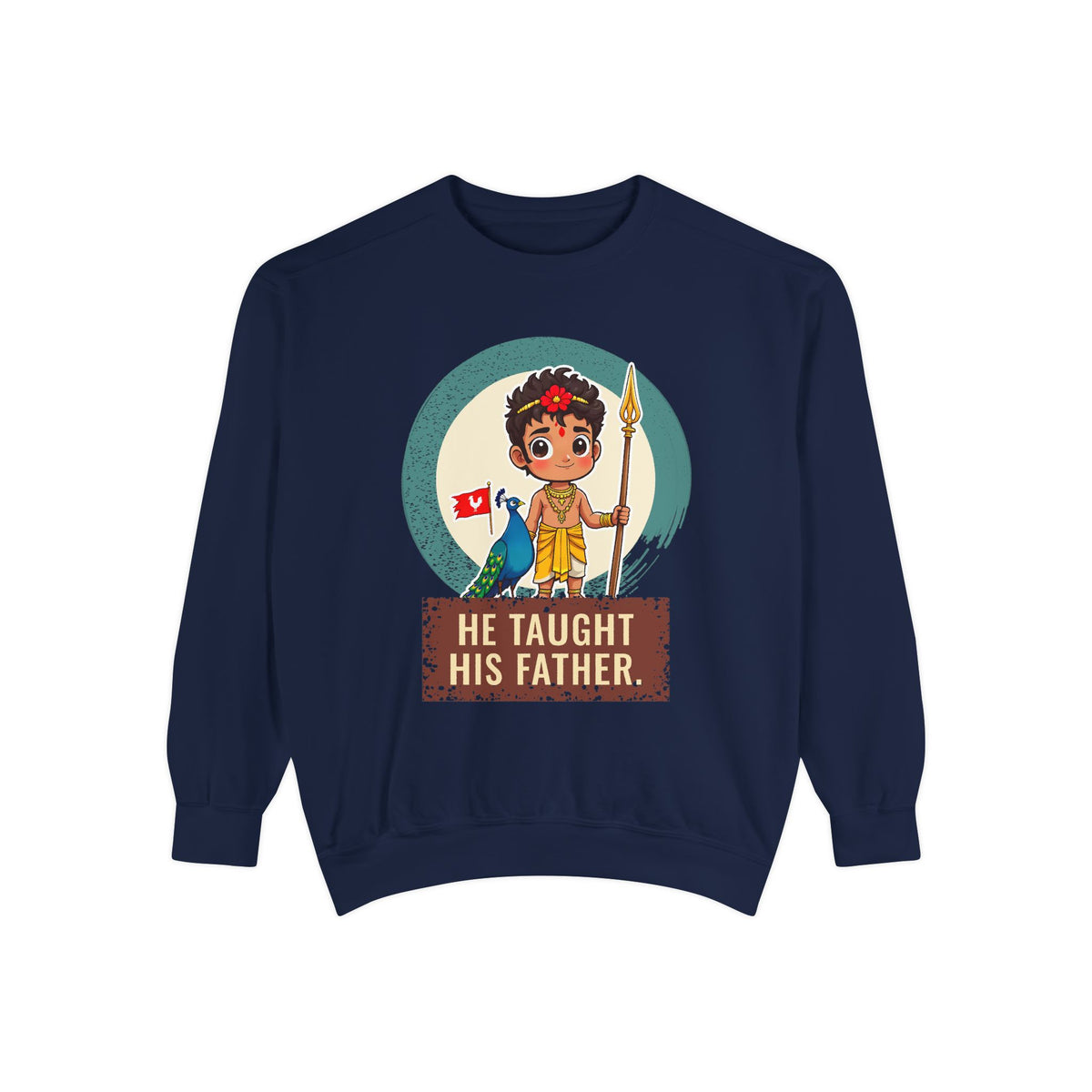 Murugan: Two Companions from One Tree — Garment-Dyed Sweatshirt