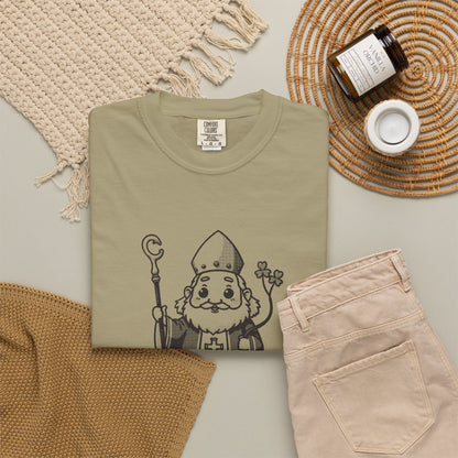 St Patrick · “He came back anyway.” — Garment-Dyed One-Ink Tee