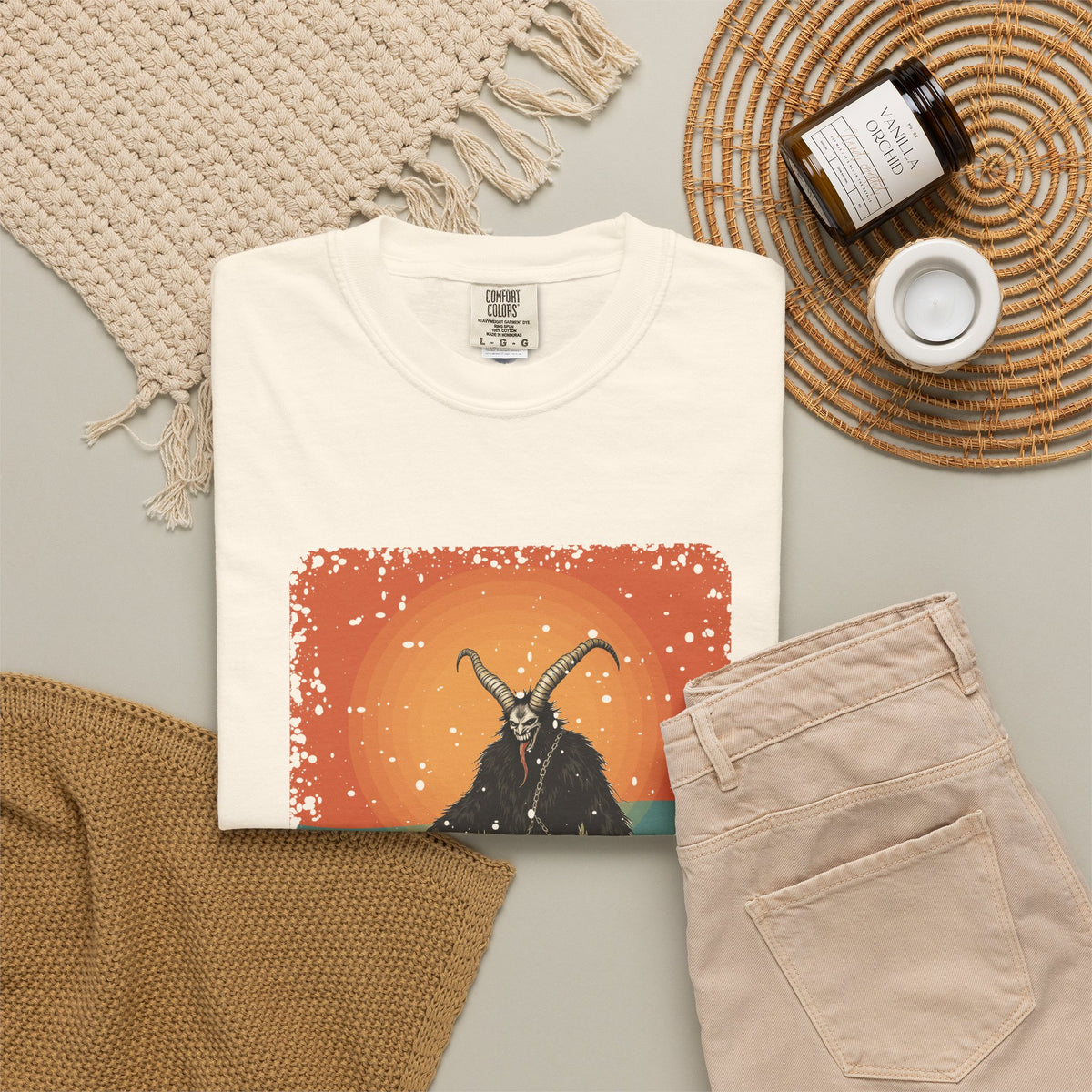 Krampus: Driver of Winter Spirits — Garment-Dyed T-Shirt