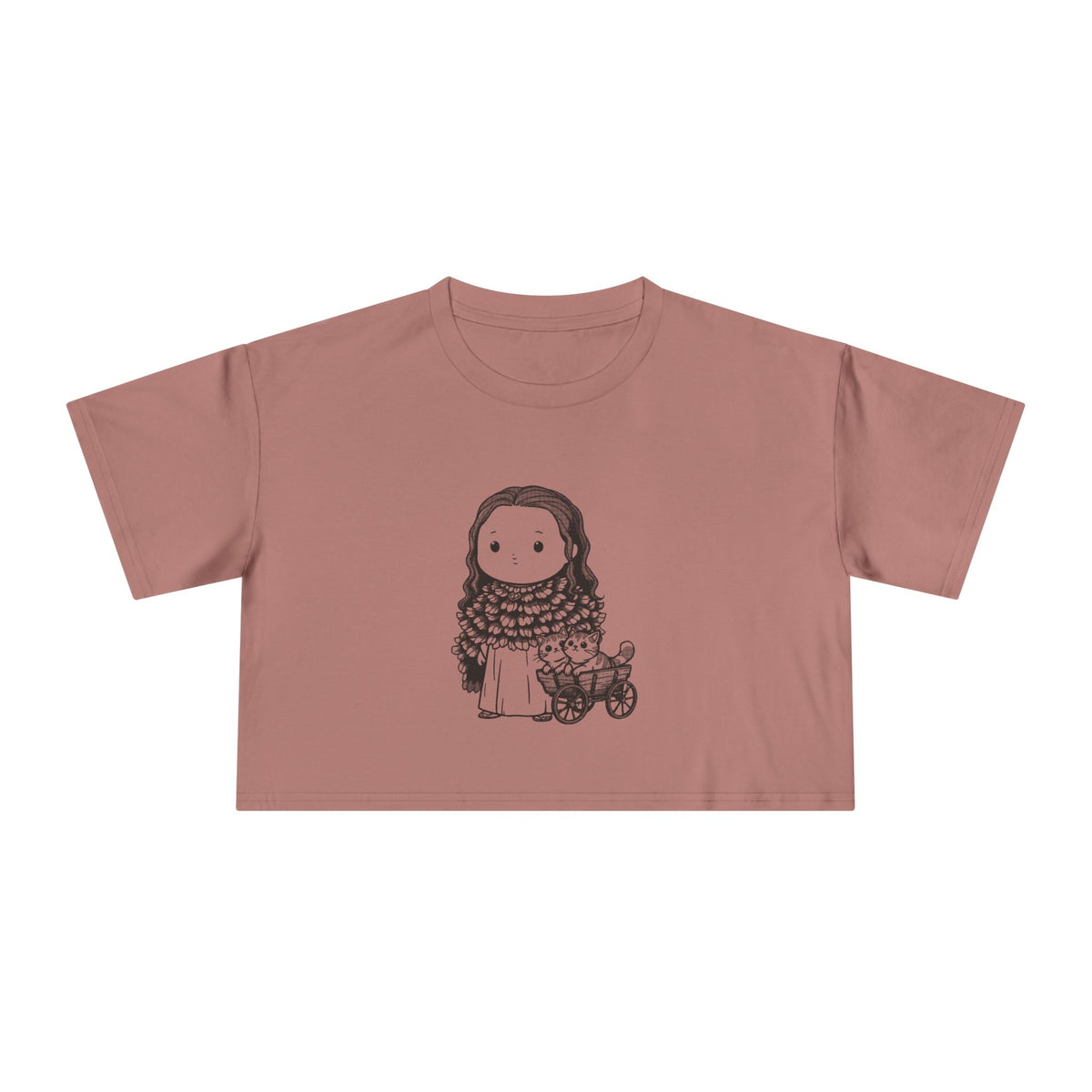 Freyja: Cats at the Reins — Women's Crop Tee