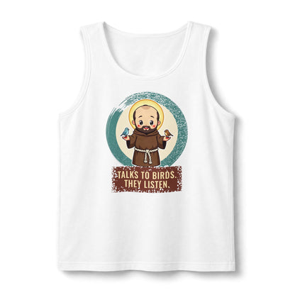 St Francis of Assisi: Preacher to the Birds — Unisex Muscle Tank